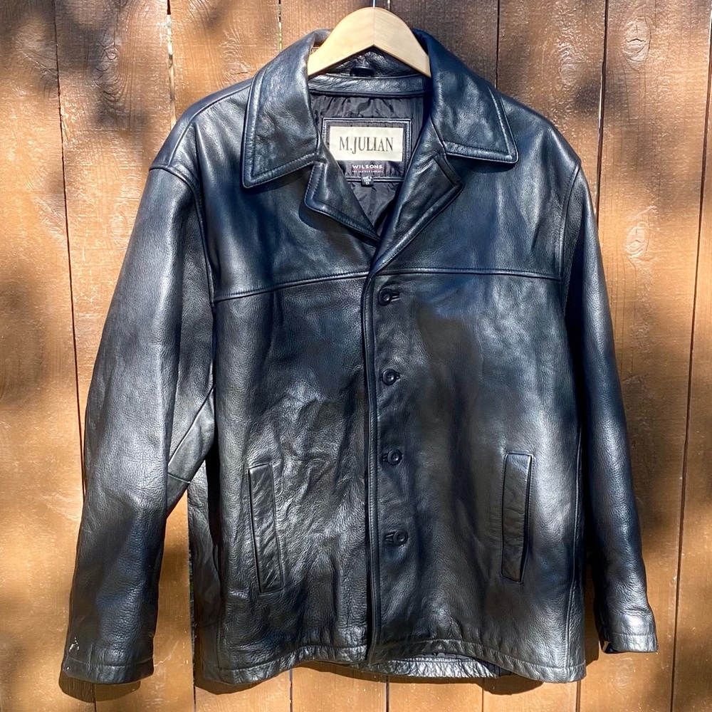 M. Julian Vintage 90s Wilson leather jacket